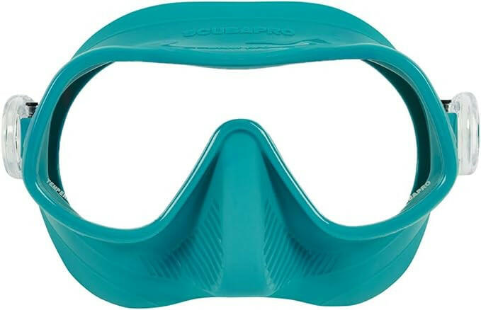 Scubapro Steel Pro Scuba Diving Mask For Freediving, Turquoise.