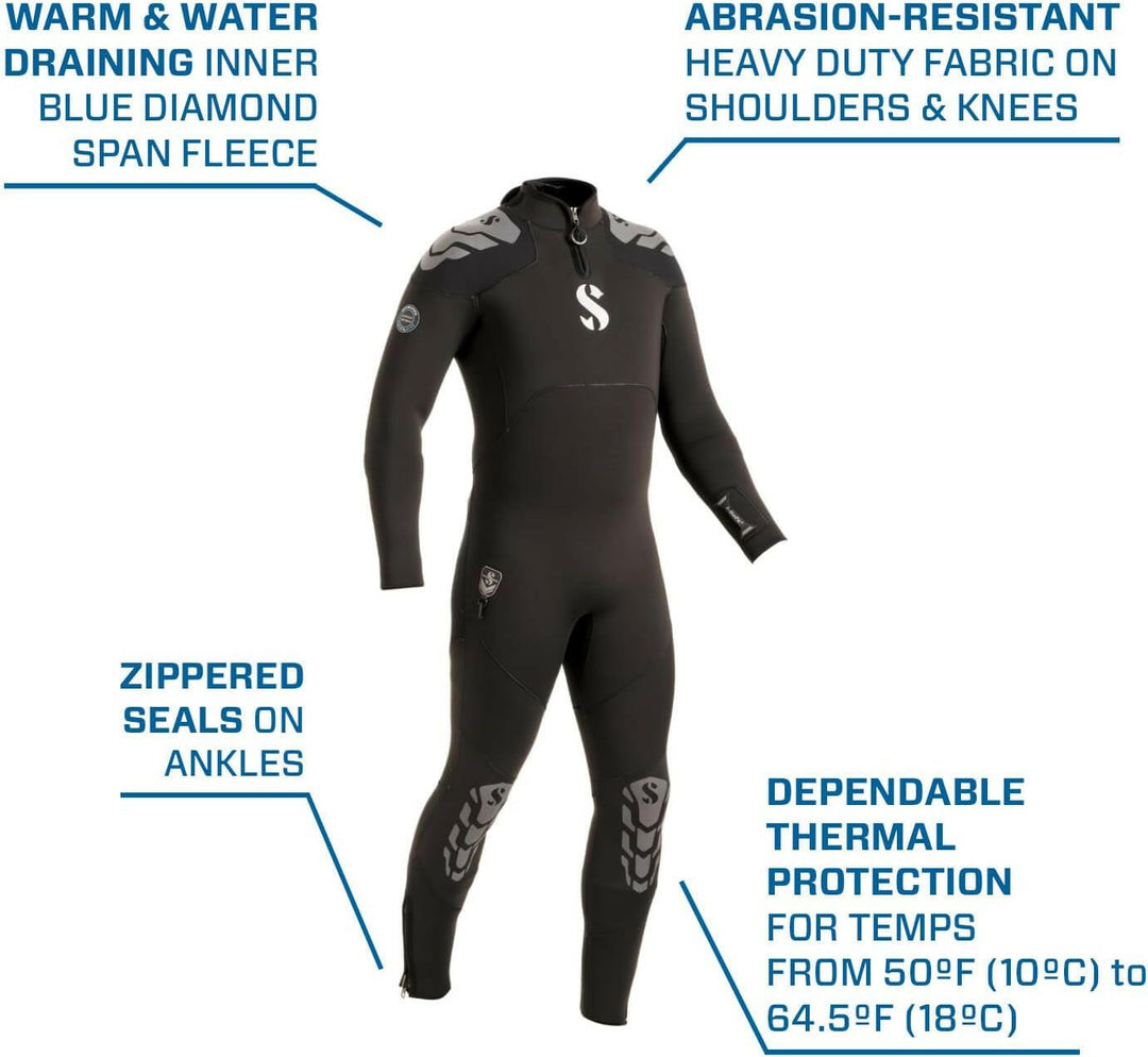 Scubapro Everflex Yulex Dive Steamer, Men, 5/4MM.