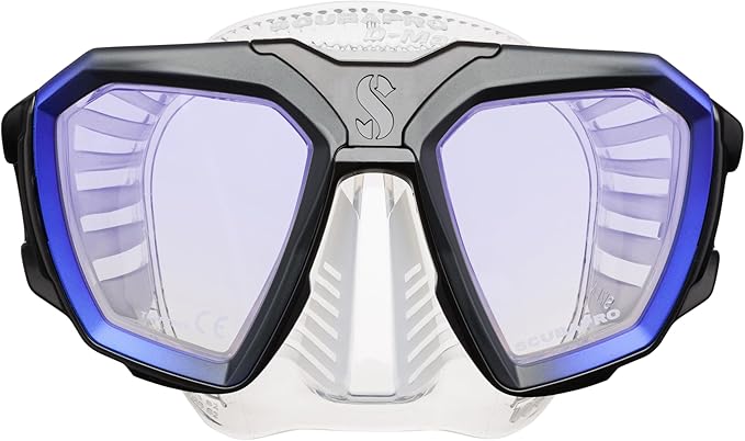 Scubapro D-Mask Scuba Diving Mask, Blue/Clear, Small