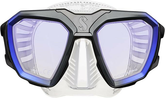 Scubapro D-Mask Scuba Diving Mask, Blue/Clear.