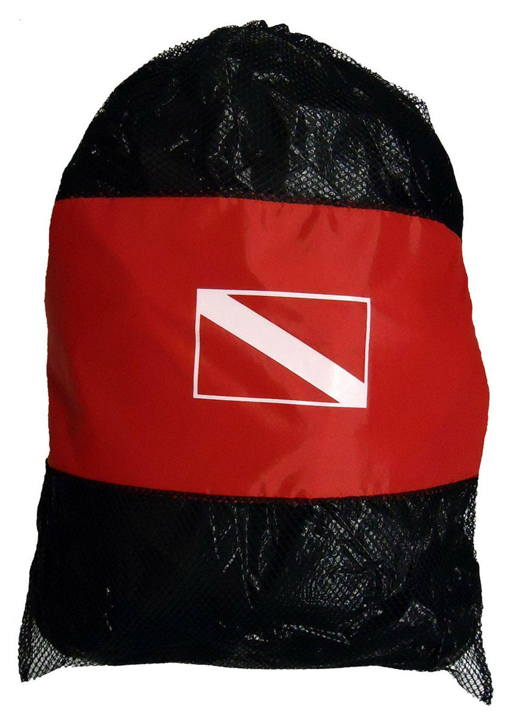 Dive Flag Mesh Bag - Red/ Black - 25in X 36in