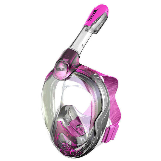 Seac Magica, Full Face Antifog Snorkelling Mask, Pink Junior.
