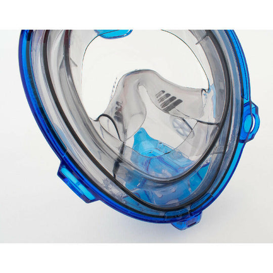 Seac Magica, Full Face Antifog Snorkelling Mask, Blue/Orange Xs-S.
