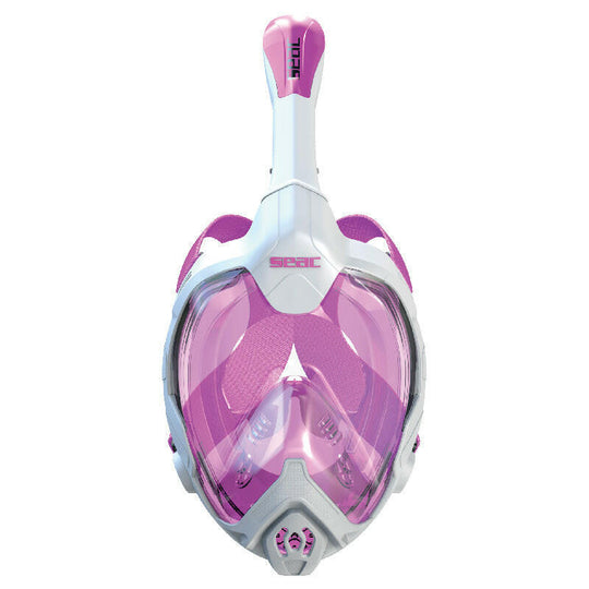 Seac Magica, Full Face Antifog Snorkelling Mask, Pink Junior.