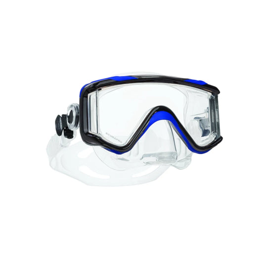 Scubapro Crystal Vu Plus Scuba Mask With Purge Valve, Blue/Gray.