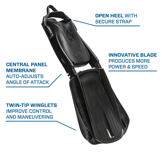 Scubapro Seawing Supernova Modular Fin System, Black.