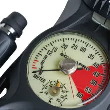 Scubapro 3-Gauge Inline Scuba Diving Console With Pressure Gauge, Depth Gauge, And Fs-1.5 Compass, Imperial Display.