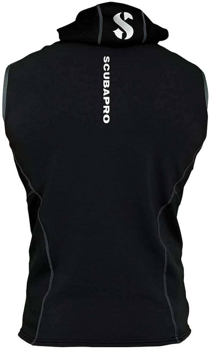 Scubapro Men's 1MM Hybrid Hooded Diving Vest, Black.