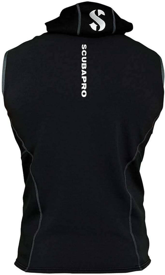 Scubapro Men's 1MM Hybrid Hooded Diving Vest, Black.