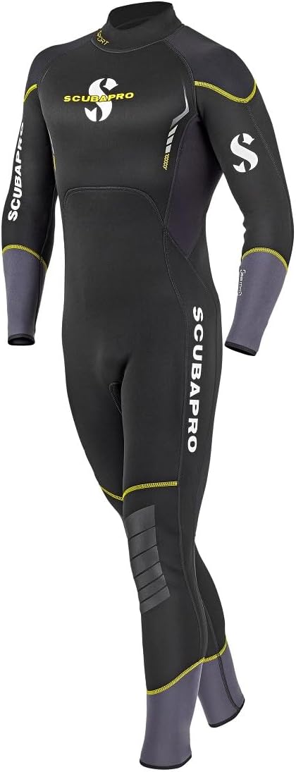Scubapro Men's Sport Steamer Wetsuit With 3MM Thickness, Medium, Black/Yellow