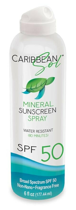 Caribbean Sol Natural SPF 50 Mineral Spray 6oz