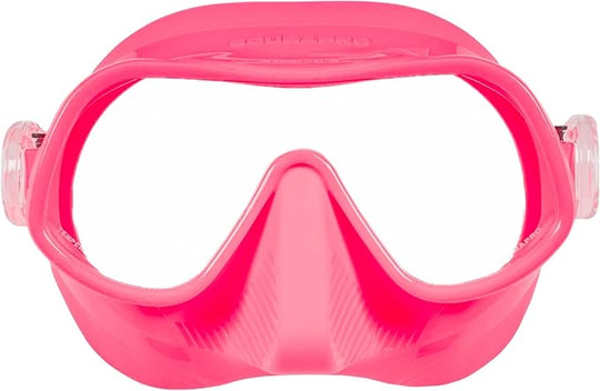 Scubapro Steel Pro Scuba Diving Mask For Freediving, With Single Lens And Frameless, Low Volume Design, Pink