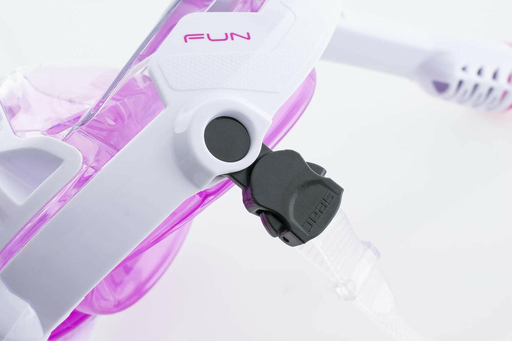 Seac Fun, Full Face Snorkeling Mask, White/Pink Xs-S.