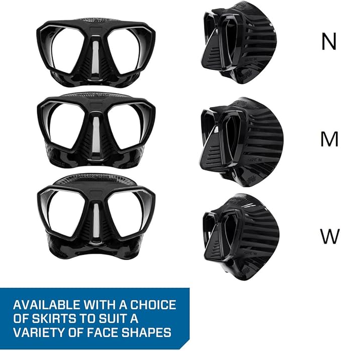 Scubapro D-Mask Scuba Diving Mask, Blue/Black, Medium