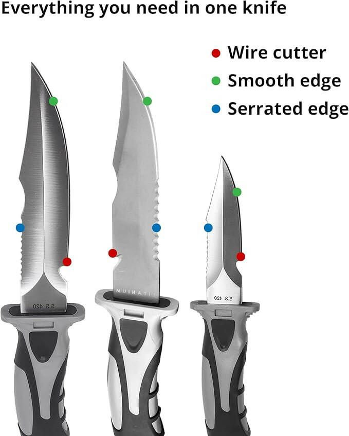 Dive Knife 5.5in Blade - Bk