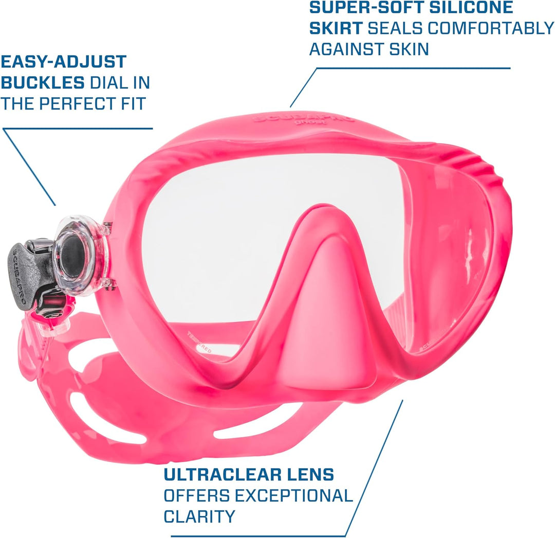 Scubapro Ghost Scuba Dive Mask, Pink