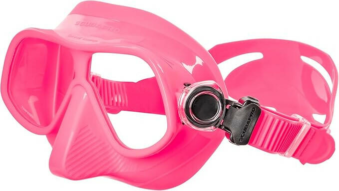 Scubapro Steel Comp Freediving Mask, Pink.