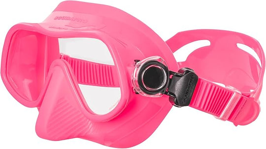 Scubapro Steel Pro Scuba Diving Mask For Freediving, With Single Lens And Frameless, Low Volume Design, Pink