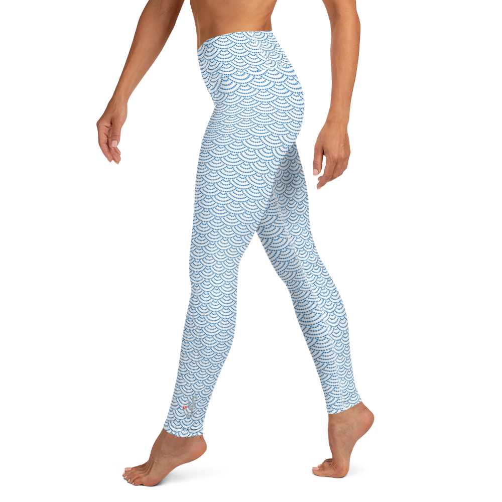 Fish Scale Mermaid Leggings - High Waist