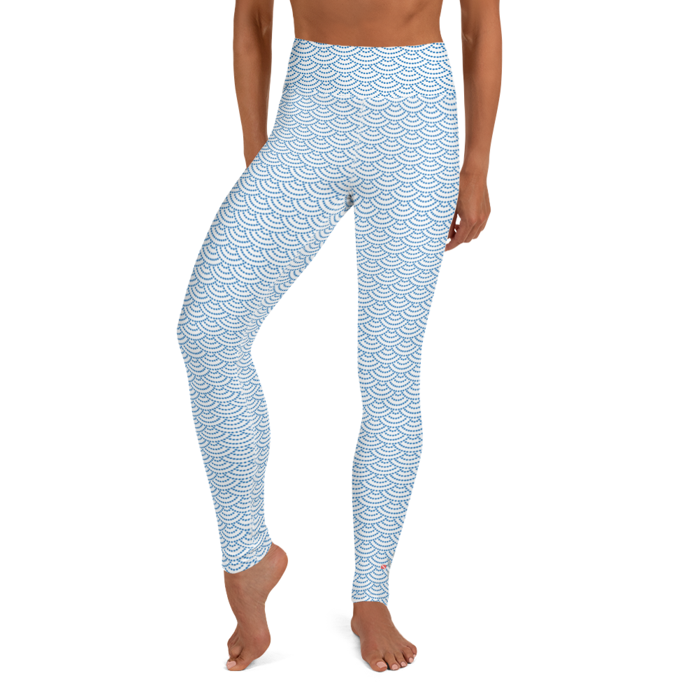 Fish Scale Mermaid Leggings - High Waist