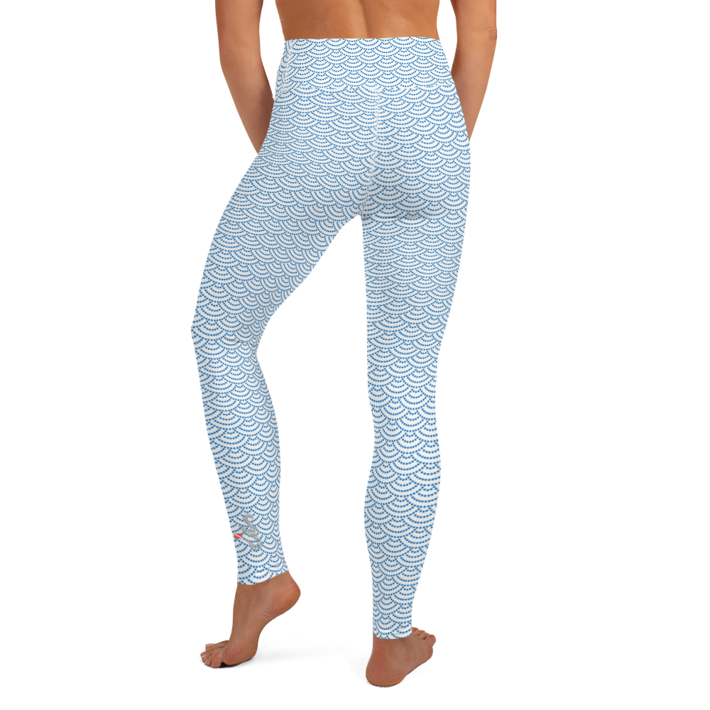 Fish Scale Mermaid Leggings - High Waist