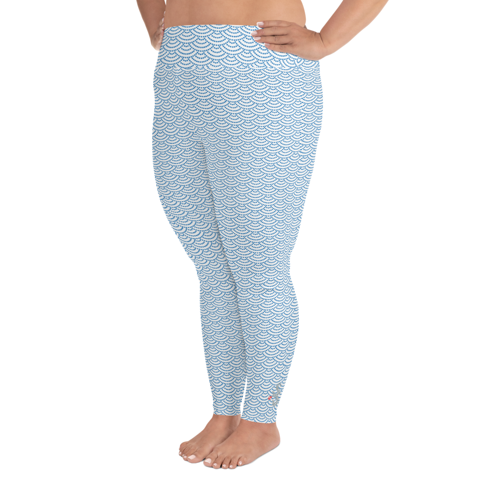 Fish Scale Mermaid Plus Size Leggings