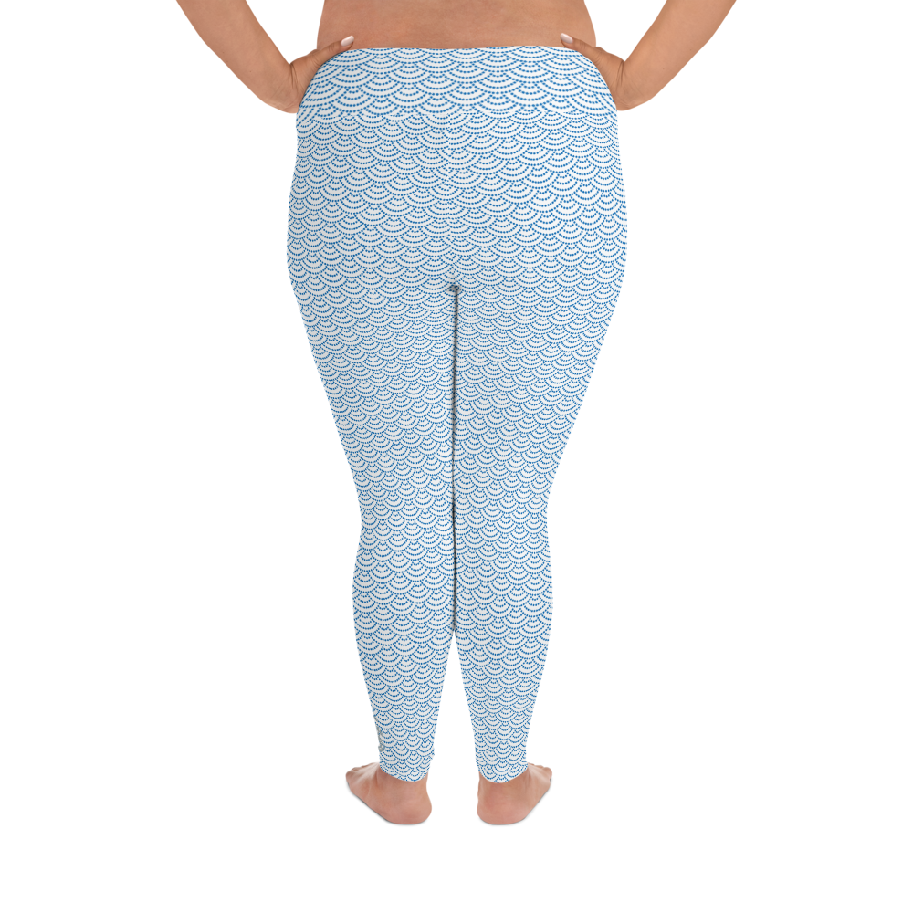 Fish Scale Mermaid Plus Size Leggings