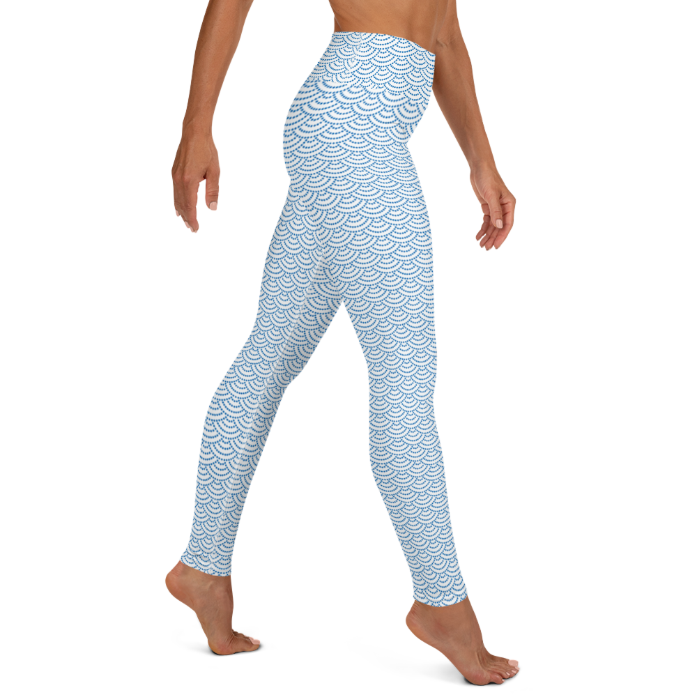 Fish Scale Mermaid Leggings - High Waist