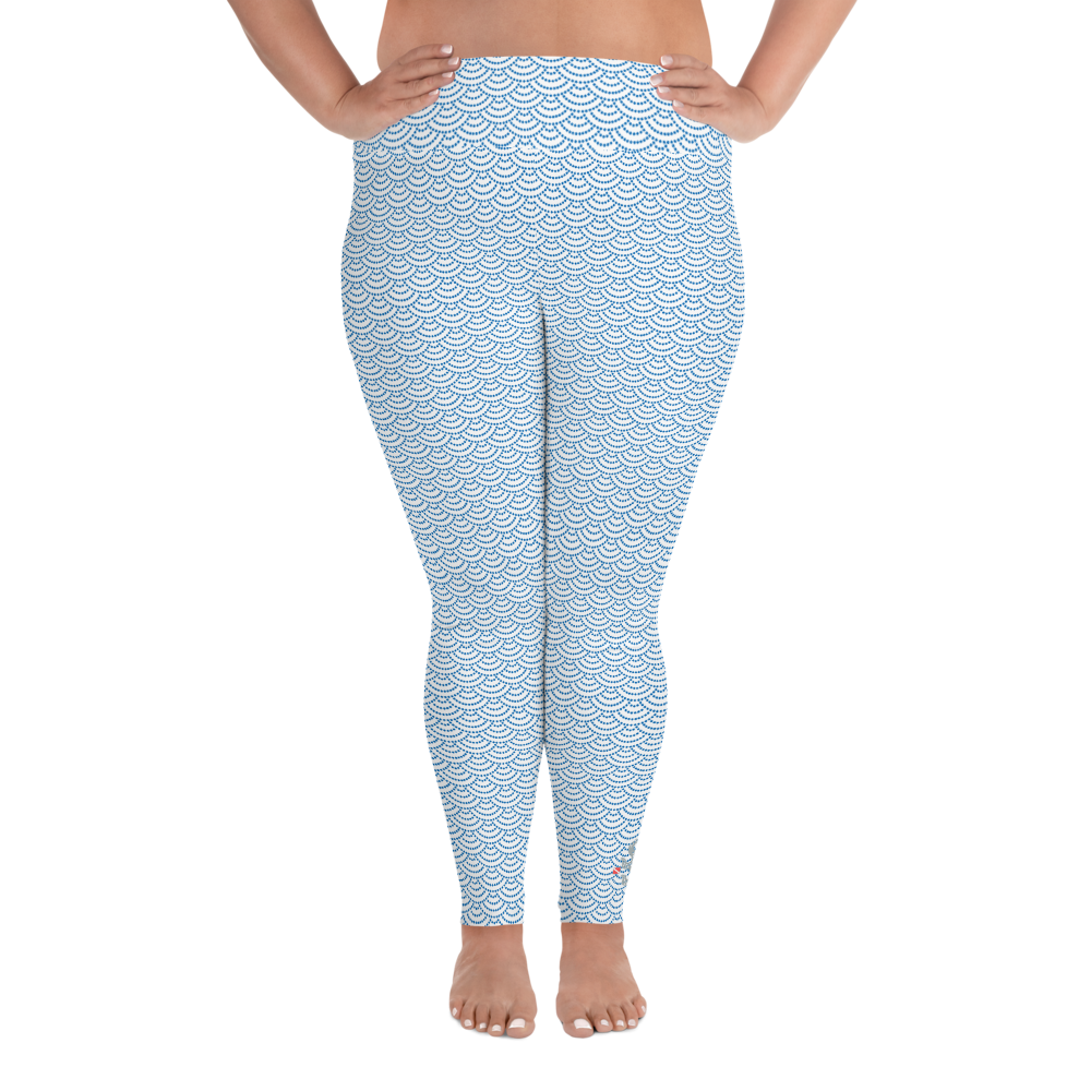 Fish Scale Mermaid Plus Size Leggings