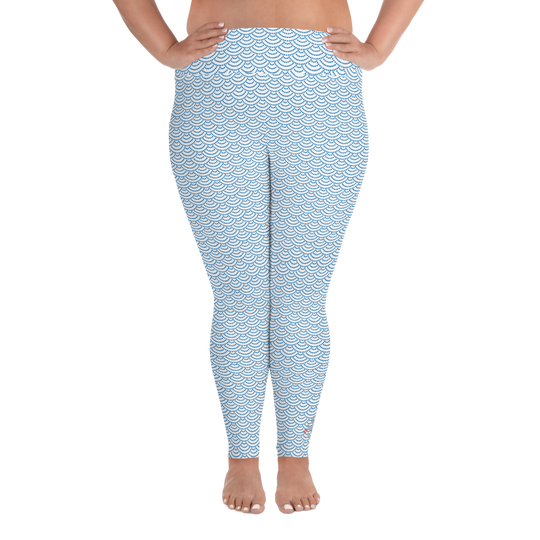 Fish Scale Mermaid Plus Size Leggings