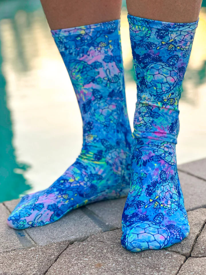 Spacefish Turtledye Ds Dive Socks  - Os