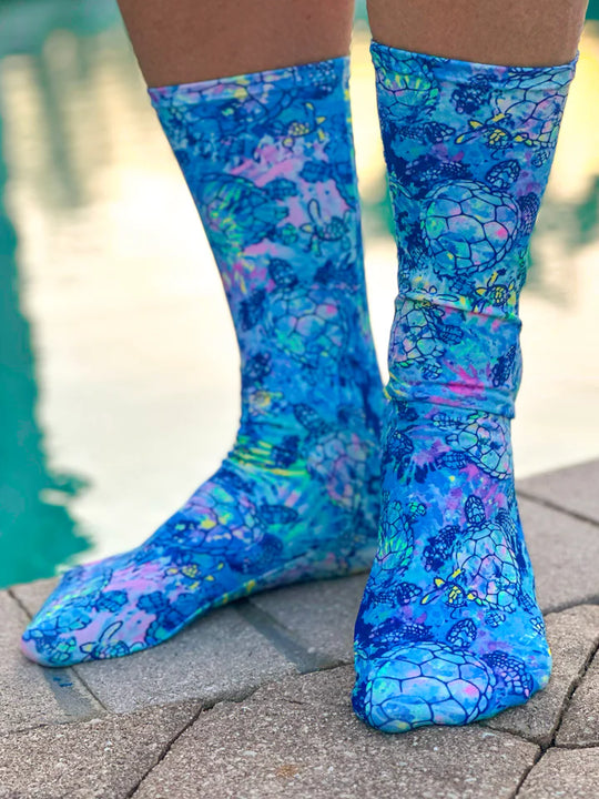 Spacefish Turtledye Ds Dive Socks  - Os