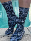Spacefish Shrkteeth Ds Dive Socks  - Os.