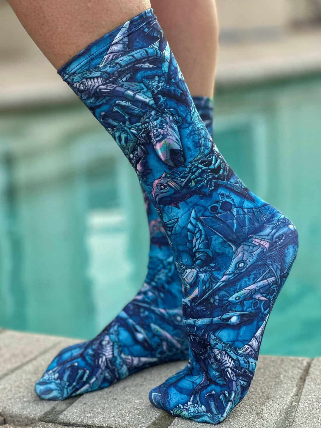 Spacefish Clockocn Ds Dive Socks  - Os.
