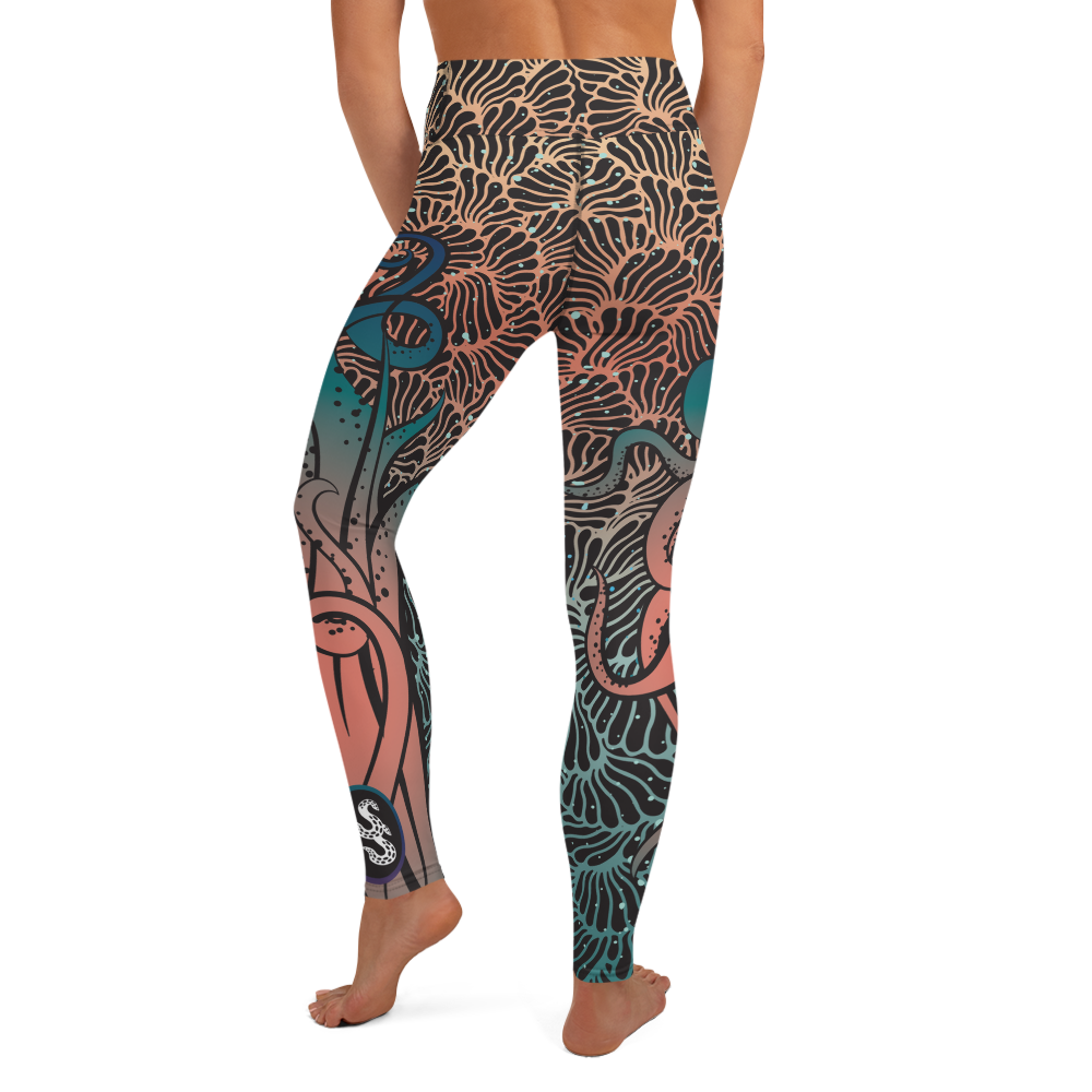 Camouflage Octopus Leggings - High Waist
