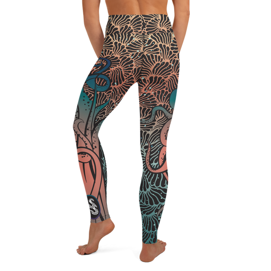 Camouflage Octopus Leggings - High Waist