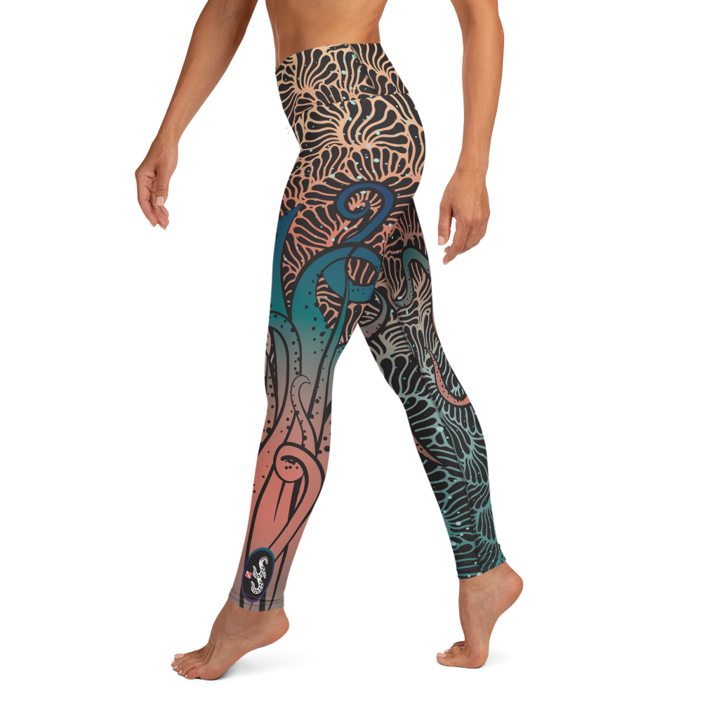 Camouflage Octopus Leggings - High Waist