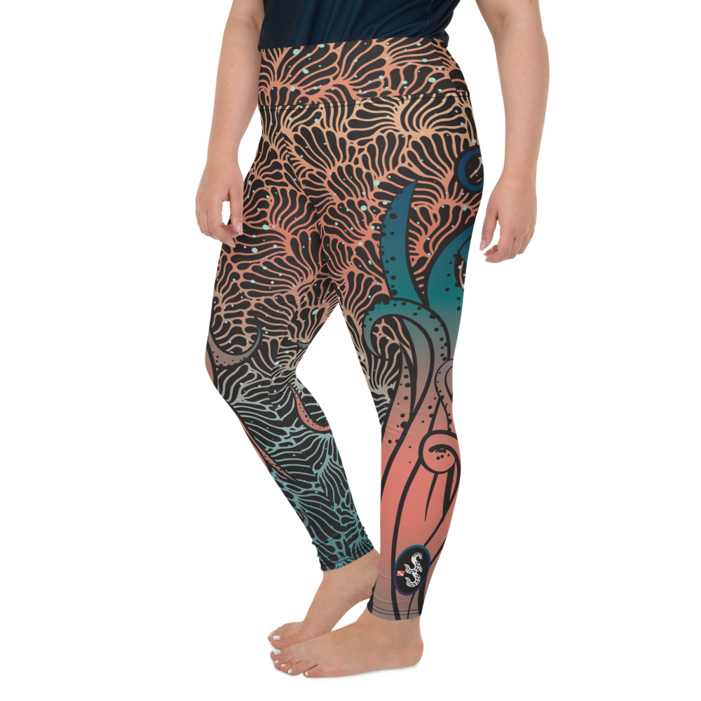 Camouflage Octopus Leggings Plus Size