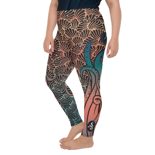 Camouflage Octopus Leggings Plus Size