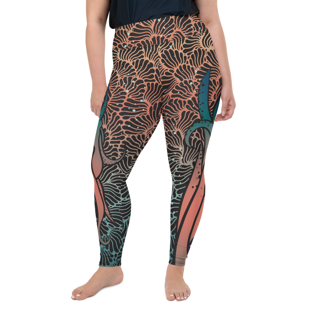 Camouflage Octopus Leggings Plus Size
