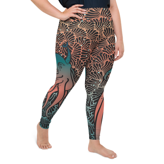 Camouflage Octopus Leggings Plus Size