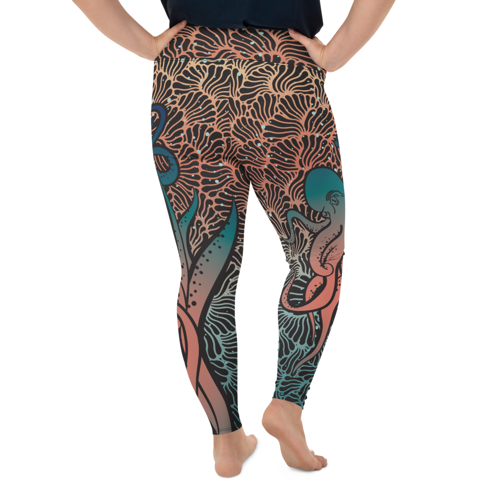 Camouflage Octopus Leggings Plus Size