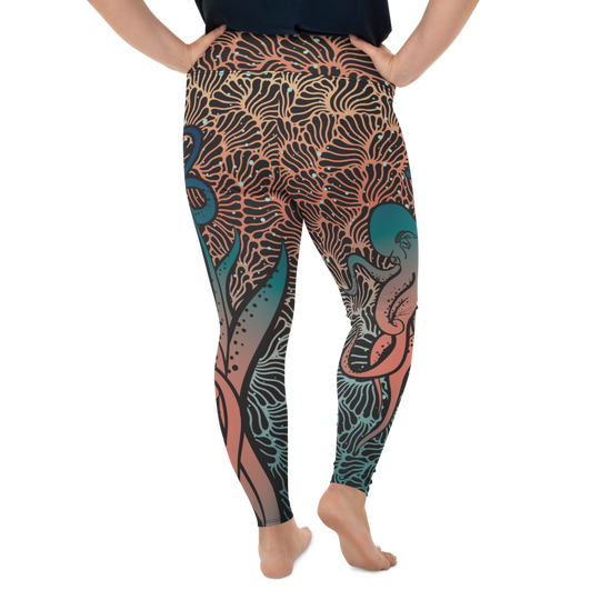Camouflage Octopus Leggings Plus Size