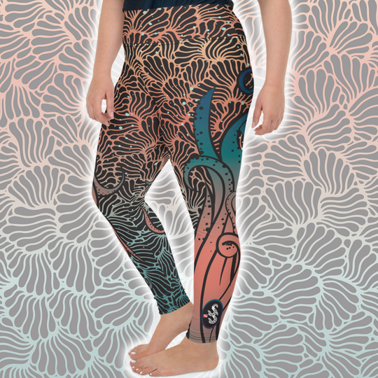 Camouflage Octopus Leggings Plus Size