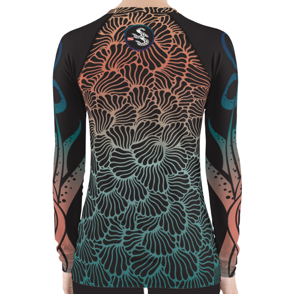 Camouflage Octopus Women's Rash Guard