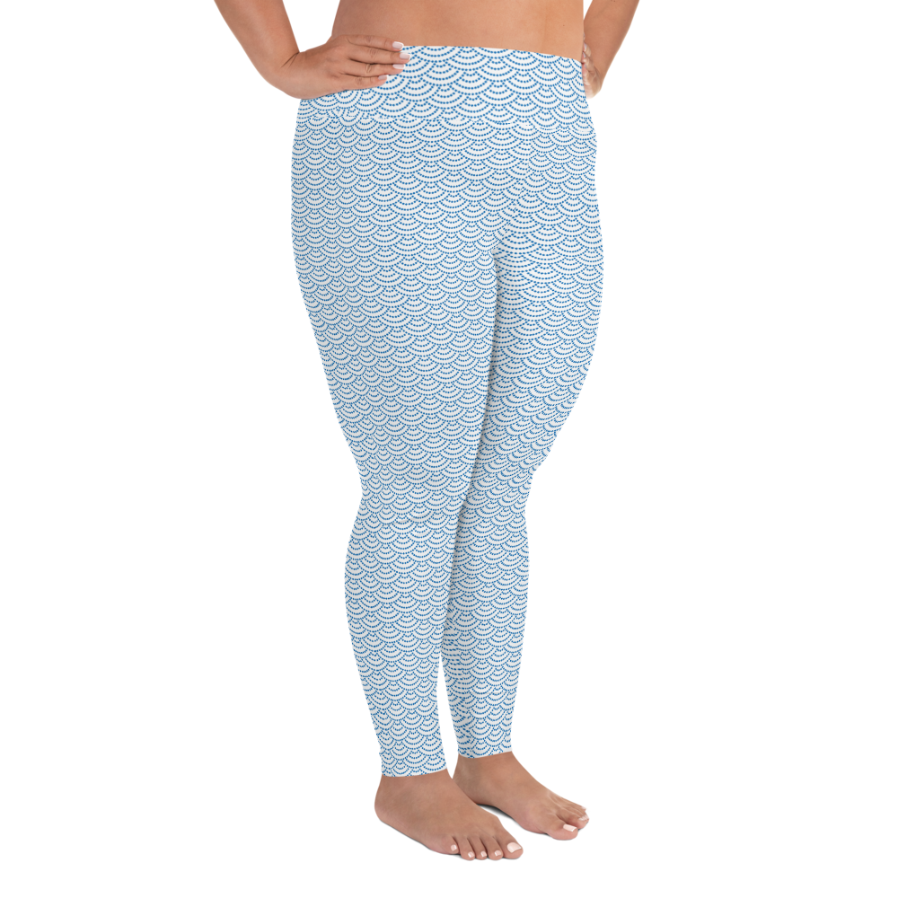 Fish Scale Mermaid Plus Size Leggings