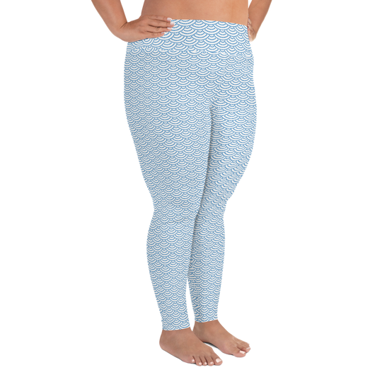 Fish Scale Mermaid Plus Size Leggings
