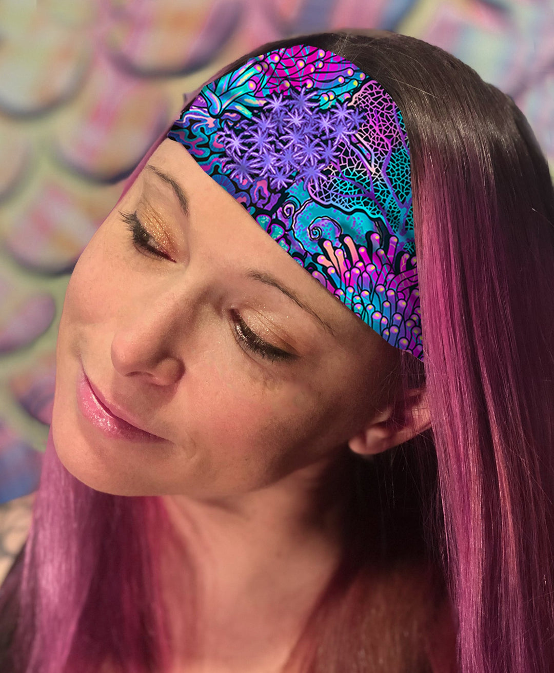 Spacefish Coral Kaleidoscope Head Bands
