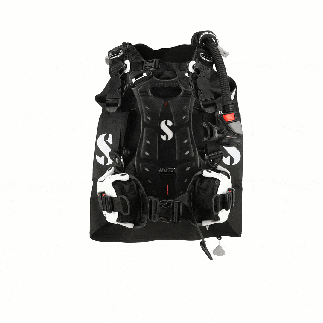 Scubapro Hydros Pro Womens Back Inflated Scuba Bcd With Air2 Inflator Regulator - White.
