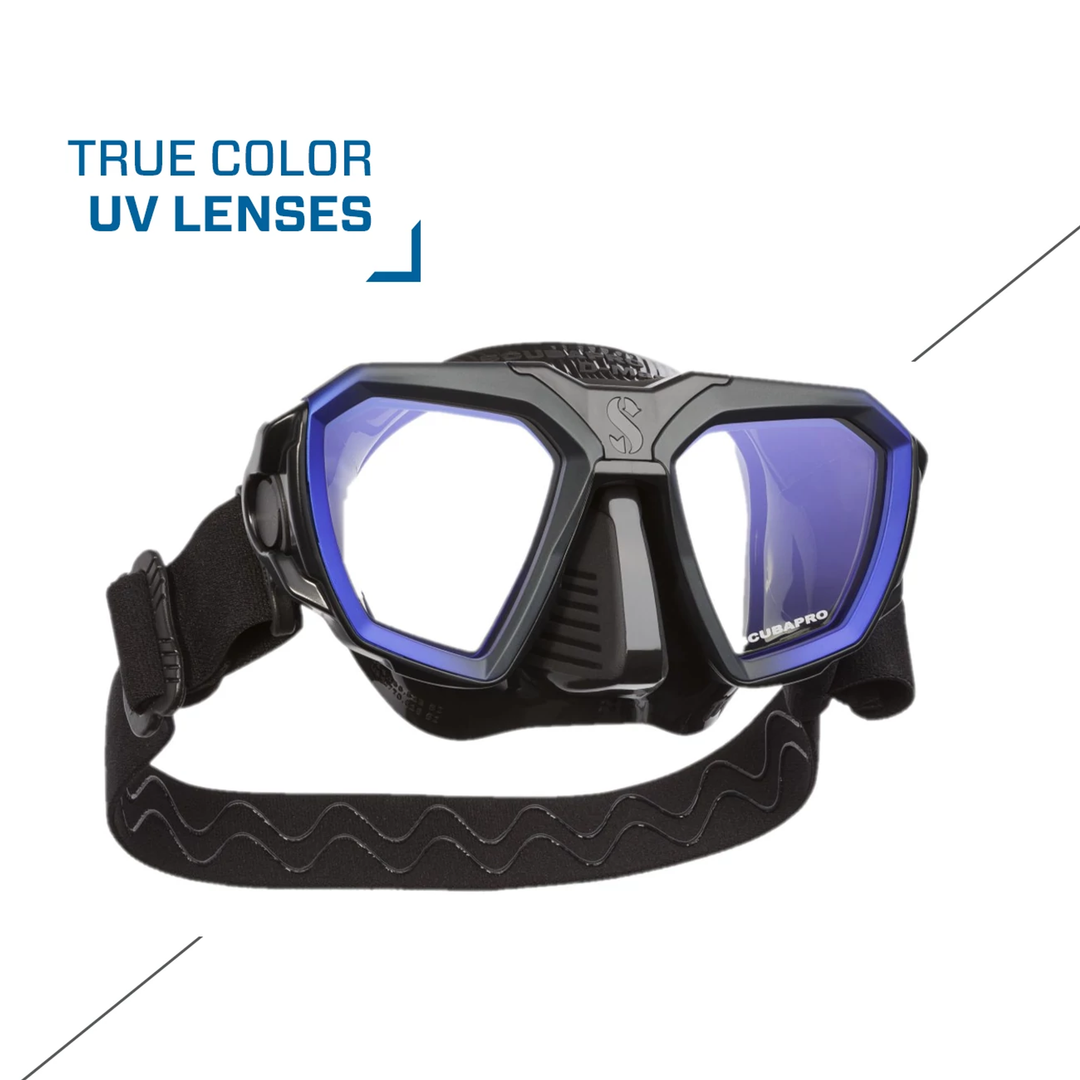 Scubapro D-Mask Scuba Diving Mask, Blue/Black.